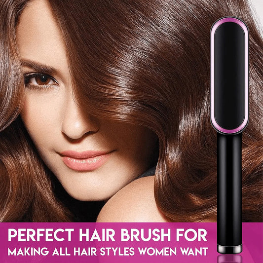 2 in 1 Electric Hair Straightener Brush - My Store